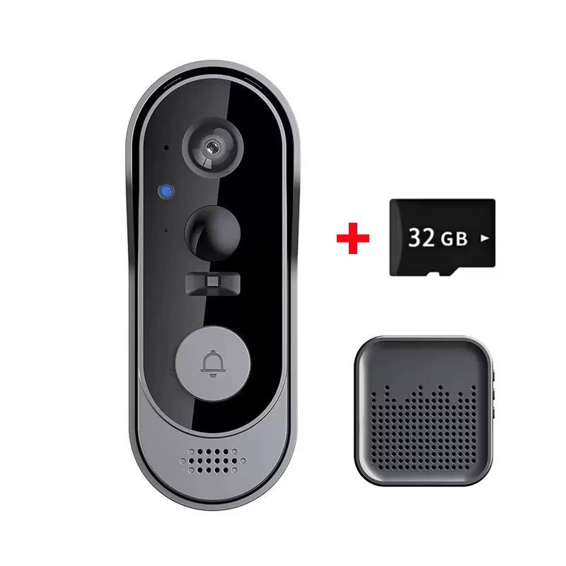 Smart Wireless Doorbell with Night Vision & Two-Way Communication