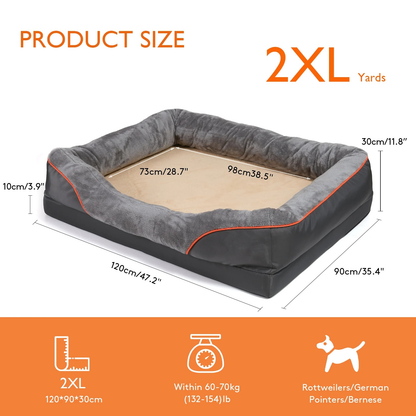 Comfort Haven Orthopedic Dog Bed with Washable Cover