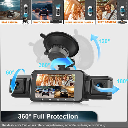 Comprehensive 4-Channel Vehicle Camera with Night Vision & WiFi Control