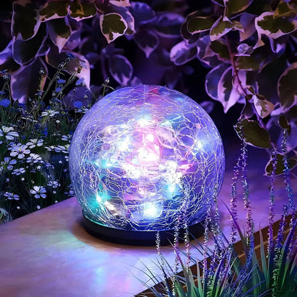 Twilight Radiance Solar Orbs for Outdoor Ambiance - 2 Pack