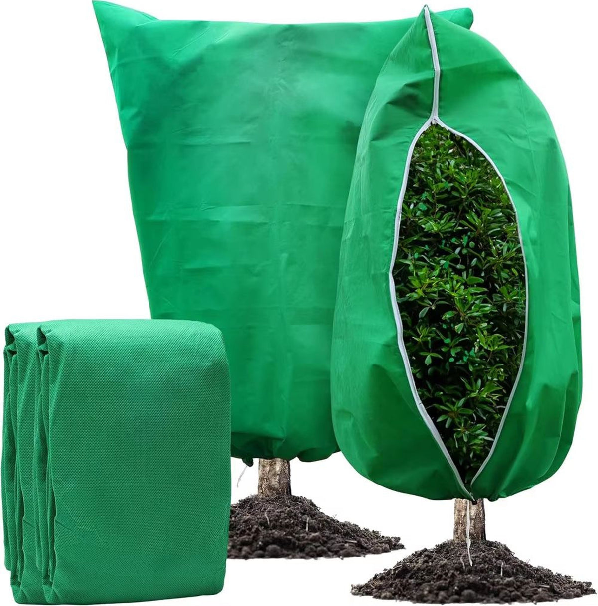 Garden Shield: Zippered Frost Protection Cover for Plants