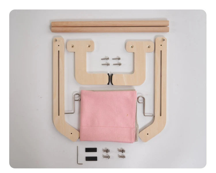 Elevated Cat Hammock Bed with Plywood Frame and Breathable Fabric