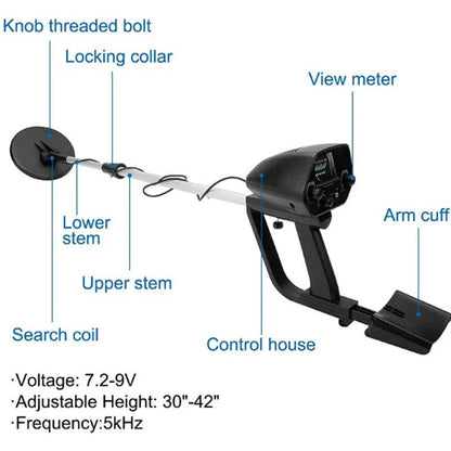 Treasure Hunter Pro: Waterproof Metal Detector with Two Modes