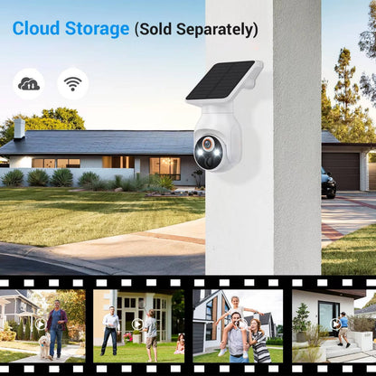 Wireless Solar-Powered Security Camera with 2K HD Night Vision