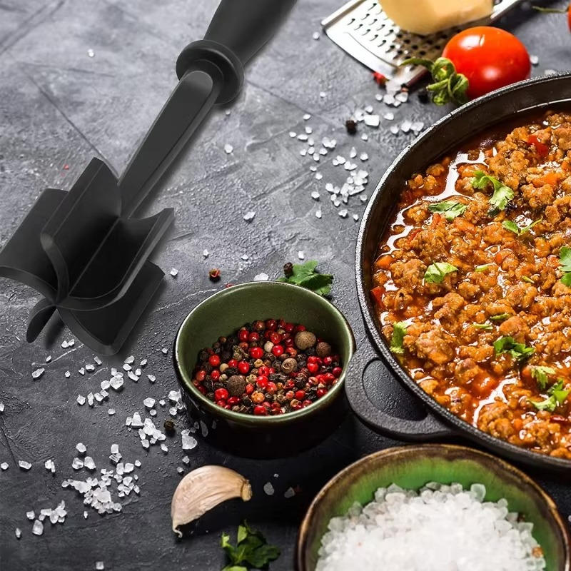 Ultimate Meat Smasher with Five Sharp Blades and Comfort Grip