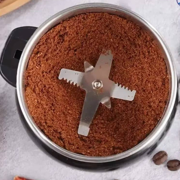 Precision Coffee Bean Grinder with 400W Power and Six Cutting Blades