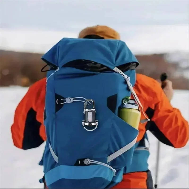 Keychain Flashlight with COB Floodlight and LED – 6 Brightness Settings