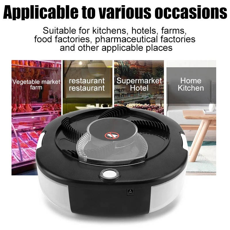 Automatic Insect Catcher with Rotating Mechanism and USB Recharge