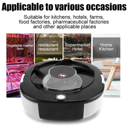 Automatic Insect Catcher with Rotating Mechanism and USB Recharge