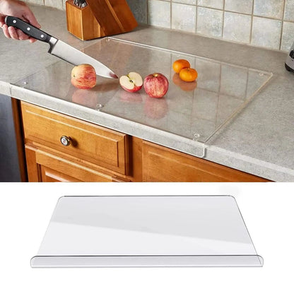 Non-Slip Acrylic Food Prep Board with Edge Grip, 18x14 Inches