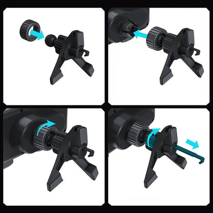 Smart Car Phone Holder with Quick Charge and Automatic Grip