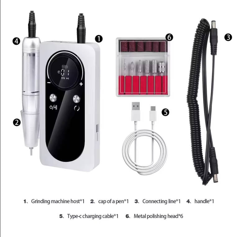 Professional Nail Care Electric Drill with 45,000 RPM Power