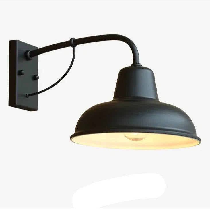 Elegant Wall-Mounted Barn Light with E26/E27 Bulb Compatibility