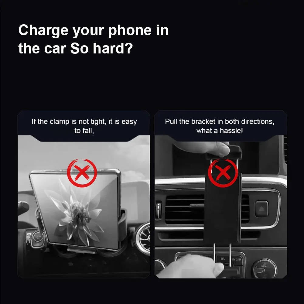 Smart Car Phone Holder with Quick Charge and Automatic Grip