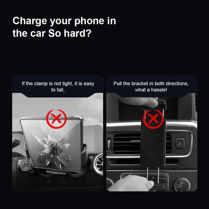 Smart Car Phone Holder with Quick Charge and Automatic Grip