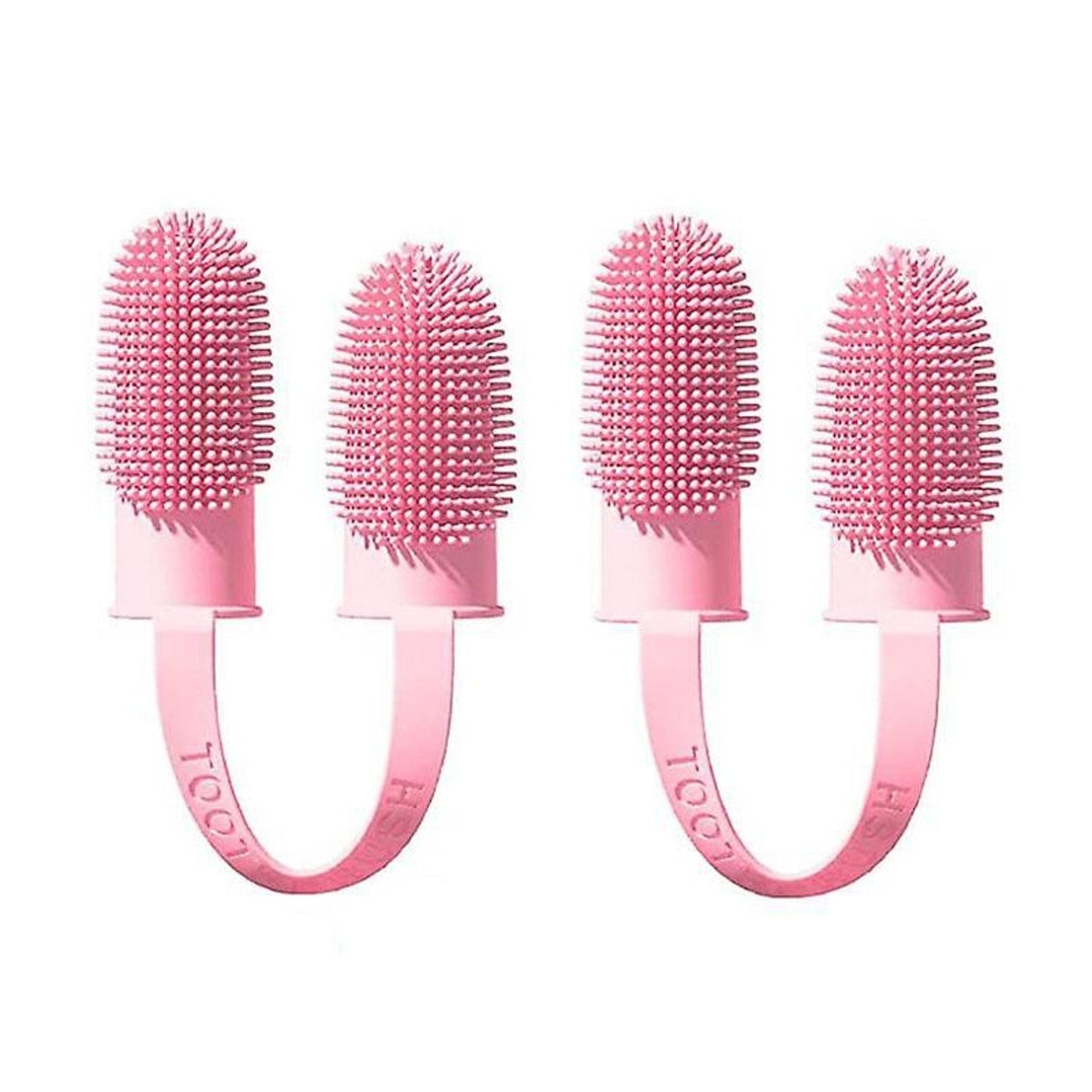 Dual-Finger Pet Toothbrush with 800 Soft Bristles