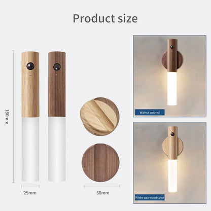 Rechargeable LED Wall Light with Motion Sensor, Warm White, 2 Finishes, Magnetic Base