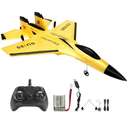 Easy Launch RC Glider with Dual Channel Remote and LED Lights
