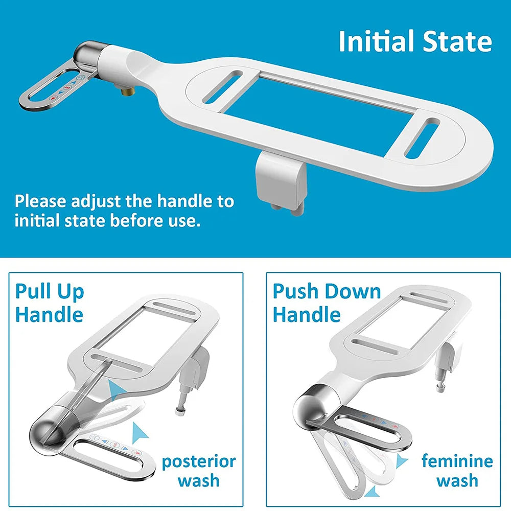 Ultimate Bidet Upgrade with Dual Nozzle and Adjustable Pressure