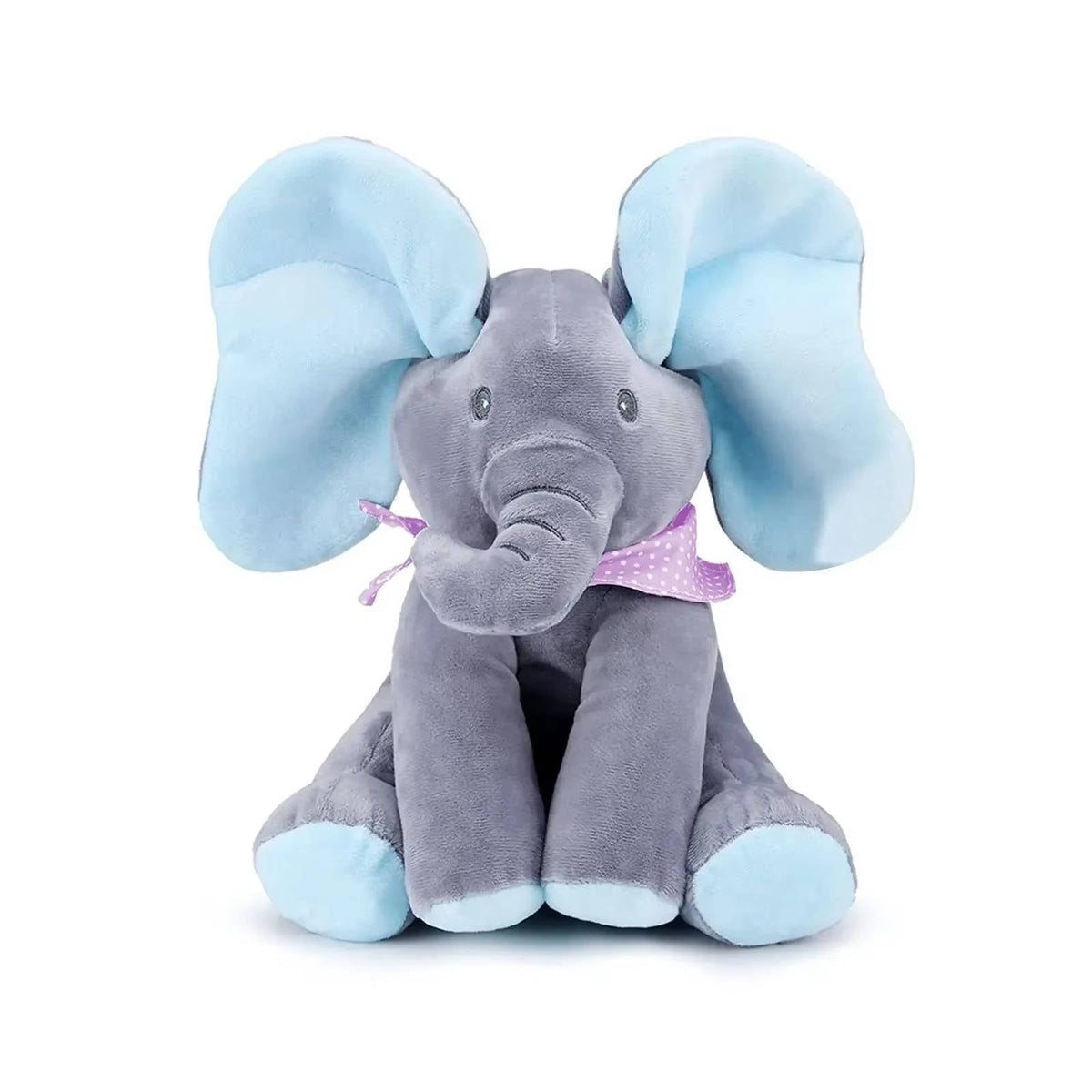 Charming Plush Elephant Toy with Peekaboo Fun and Melodies