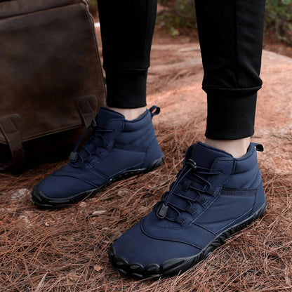Insulated Winter Boots for Men - Waterproof, Snowproof, Fleece Lined, Wide Toe Box, Zero Drop