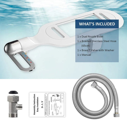 Ultimate Bidet Upgrade with Dual Nozzle and Adjustable Pressure