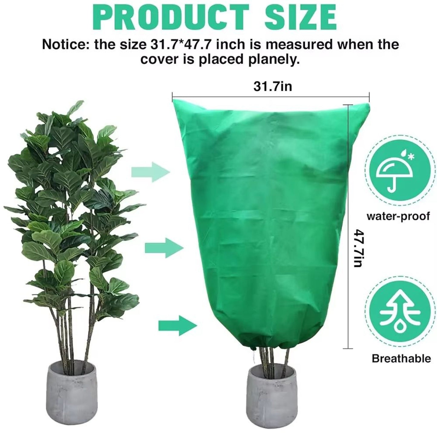 Garden Shield: Zippered Frost Protection Cover for Plants