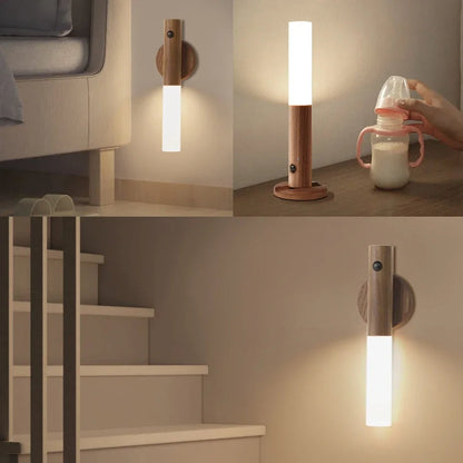 Rechargeable LED Wall Light with Motion Sensor, Warm White, 2 Finishes, Magnetic Base