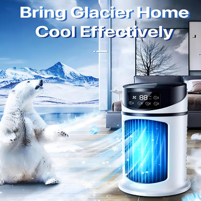 Compact Cooling Unit with Oscillating Feature and Cotton Filter