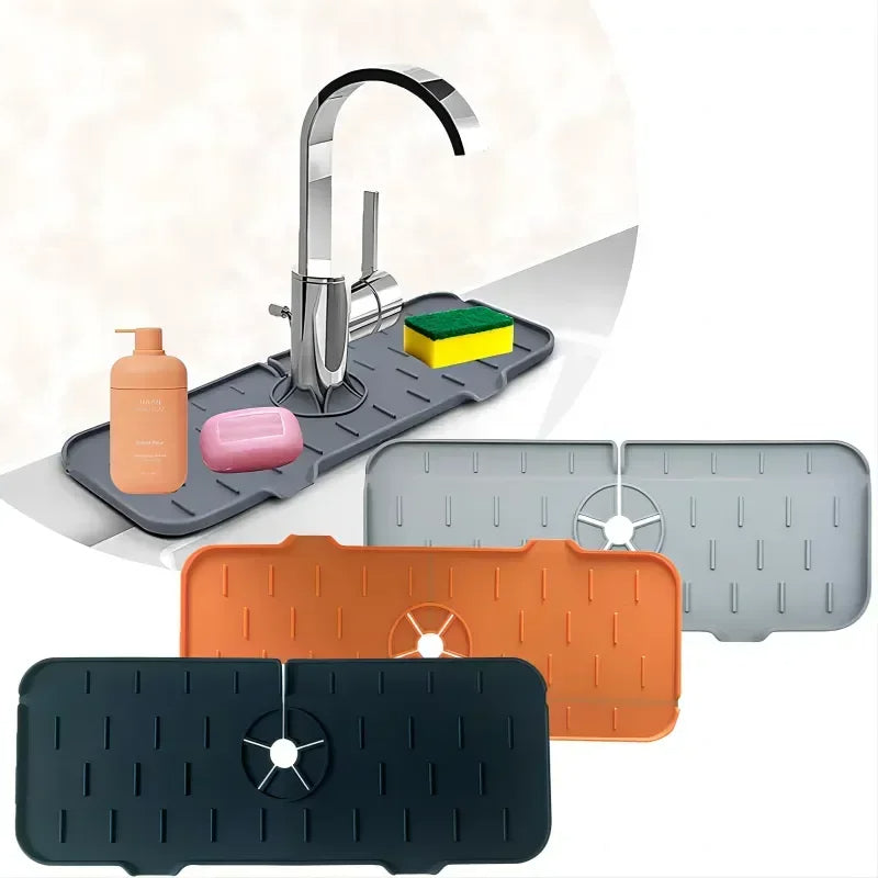Versatile Silicone Splash Protector with Integrated Drainage