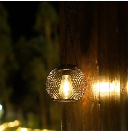 Eco-Friendly Hanging Lantern with Auto Light Sensor & 14-Hour Glow