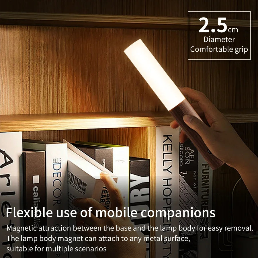 Rechargeable LED Wall Light with Motion Sensor, Warm White, 2 Finishes, Magnetic Base