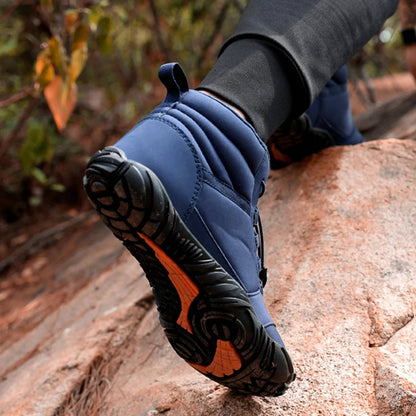 Insulated Winter Boots for Men - Waterproof, Snowproof, Fleece Lined, Wide Toe Box, Zero Drop