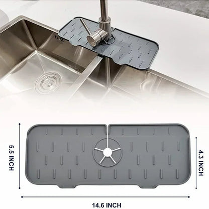 Versatile Silicone Splash Protector with Integrated Drainage