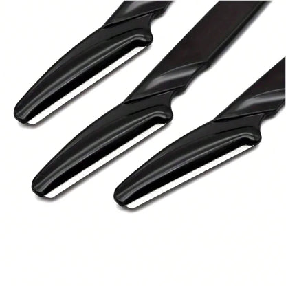 12-Pack Women's Face Razors, Stainless Steel Eyebrow Shapers for Peach Fuzz