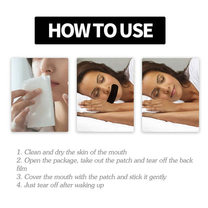 Nasal Breathing Sleep Strips with Natural Bamboo Fiber