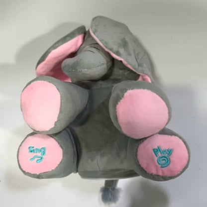 Charming Plush Elephant Toy with Peekaboo Fun and Melodies