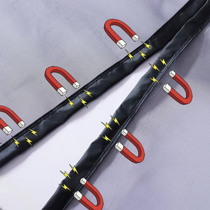 Insect-Proof Magnetic Door Screen with Auto-Close Feature