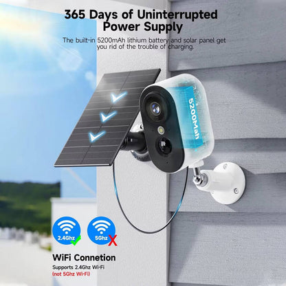 Advanced Solar-Powered Security Camera Duo for Year-Round Protection