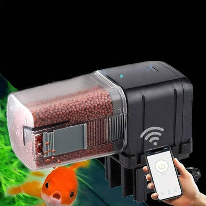 Smart Aquatic Feeder with Voice Activation and Mobile App