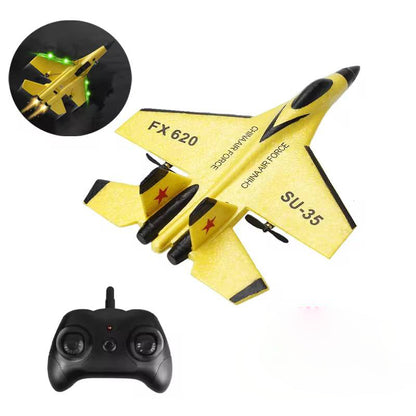 Easy Launch RC Glider with Dual Channel Remote and LED Lights