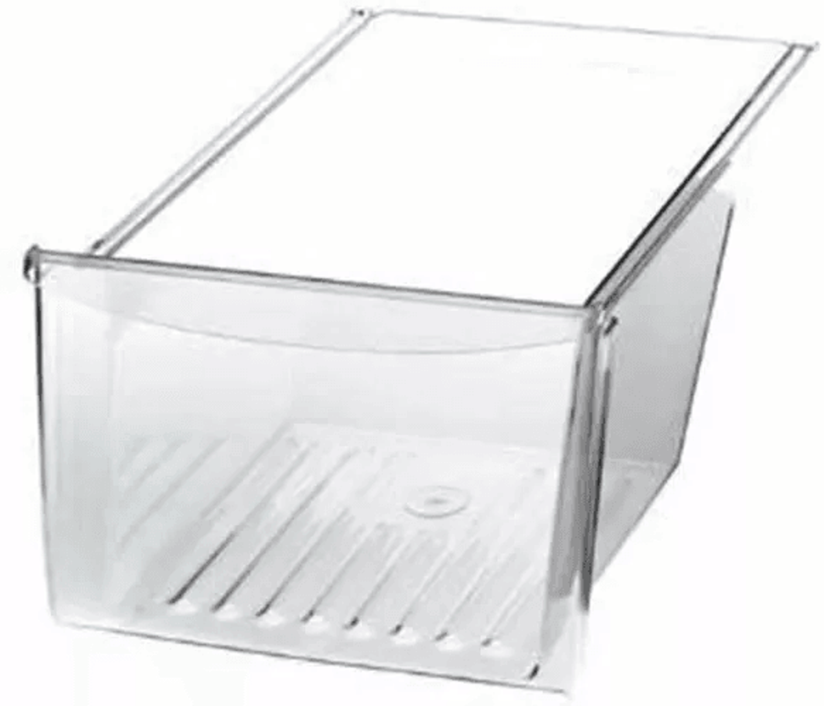Transparent Refrigerator Crisper Pan for Fresh Produce Storage
