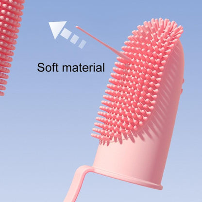 Dual-Finger Pet Toothbrush with 800 Soft Bristles
