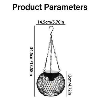 Eco-Friendly Hanging Lantern with Auto Light Sensor & 14-Hour Glow