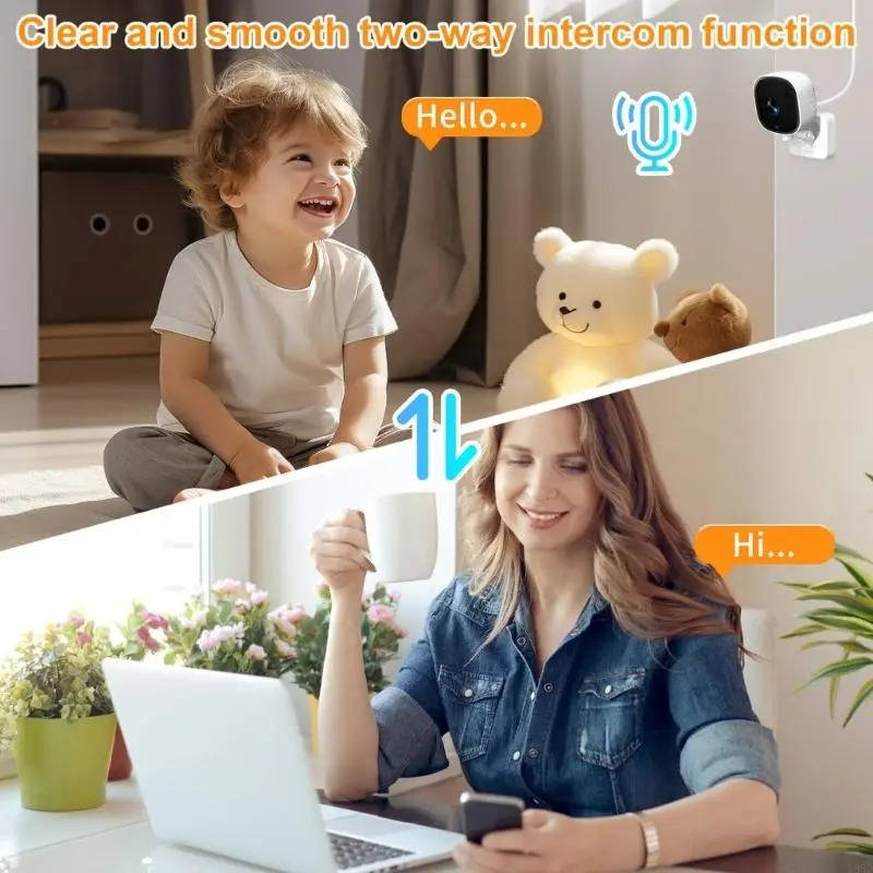 HomeWatch Pro: Smart Indoor Security Camera with 24/7 Monitoring