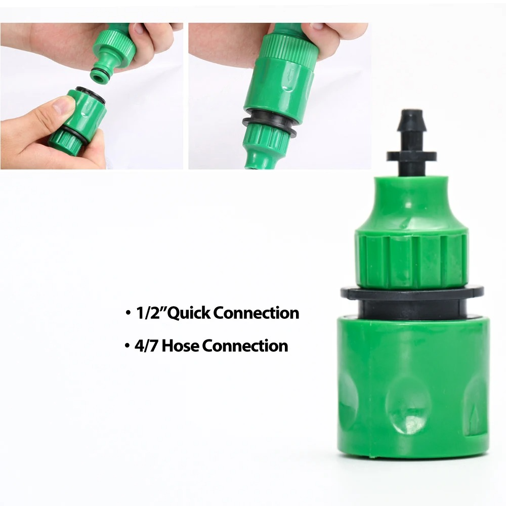 Smart Garden Irrigation Kit with Programmable Timer and Customizable Drip Heads