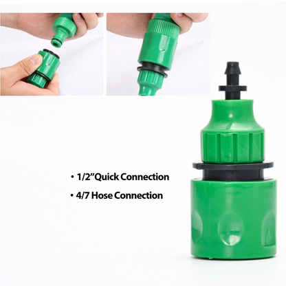 Smart Garden Irrigation Kit with Programmable Timer and Customizable Drip Heads