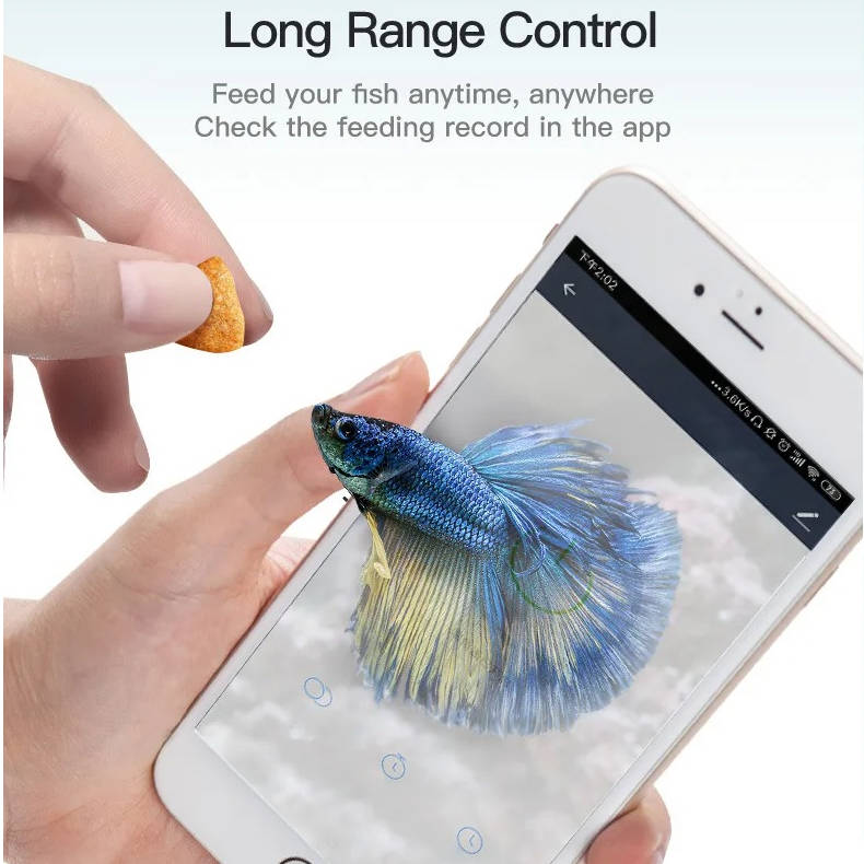 Smart Aquatic Feeder with Voice Activation and Mobile App