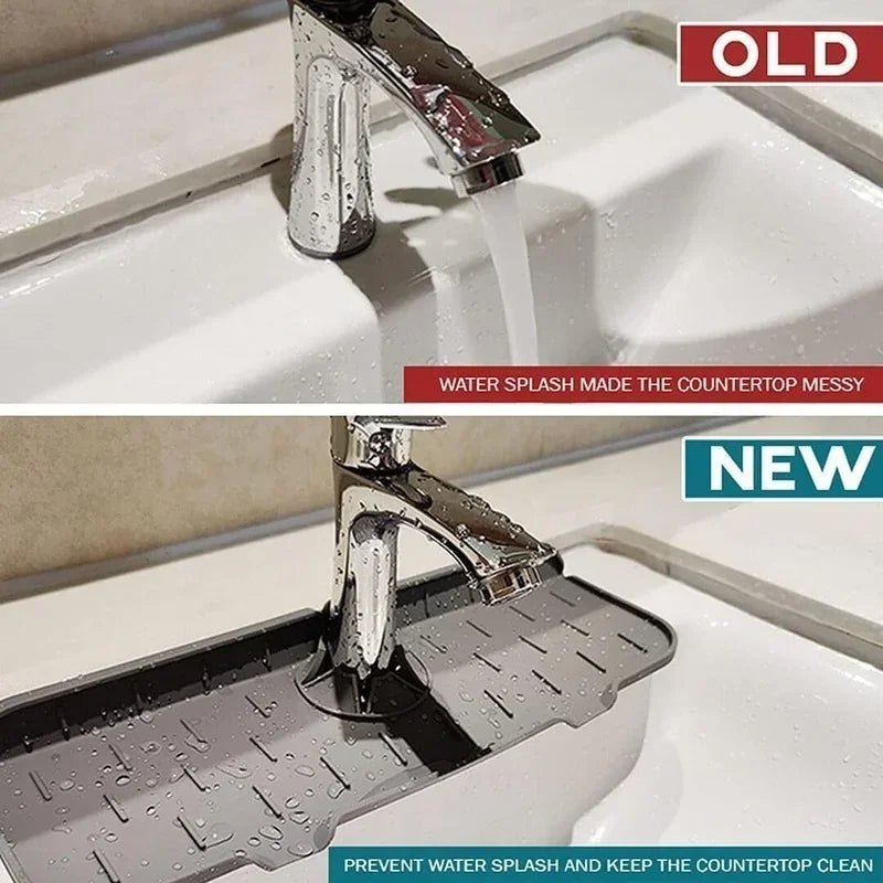 Versatile Silicone Splash Protector with Integrated Drainage