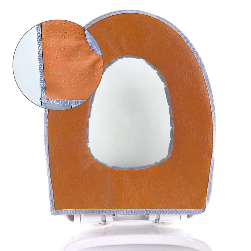Waterproof Toilet Seat Cover with Soft Cushioned Fabric – Machine Washable
